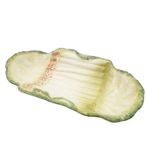 VTG Italian Majorca Ceramic Asparagus Serving Dish CB Made Italy 15" Pasta Plate